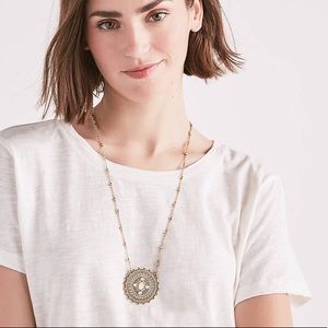 NEW Lucky Brand Two Toned Pendant Necklace